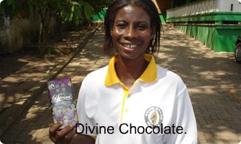 Divine Chocolate worker