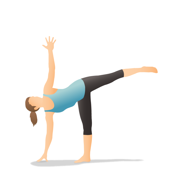 Image result for half moon pose