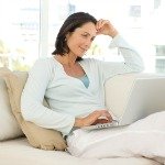 woman shopping on-line